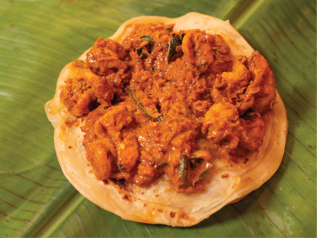 Seafood kizhi parotta